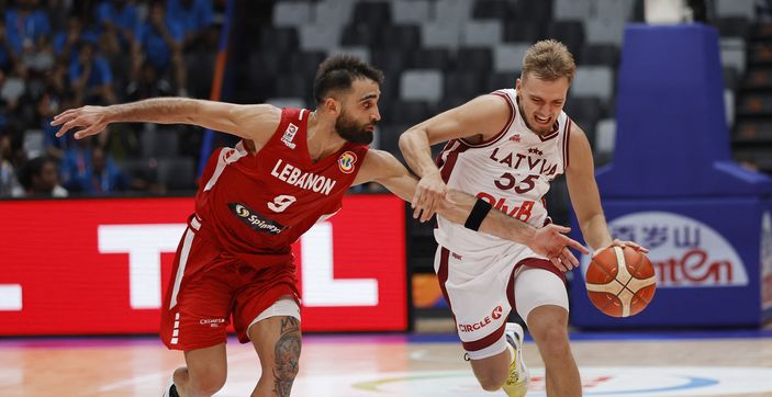 كأس العالم لكرة السلة: لاتفيا تقسو علي لبنان في أول مبارياتهما